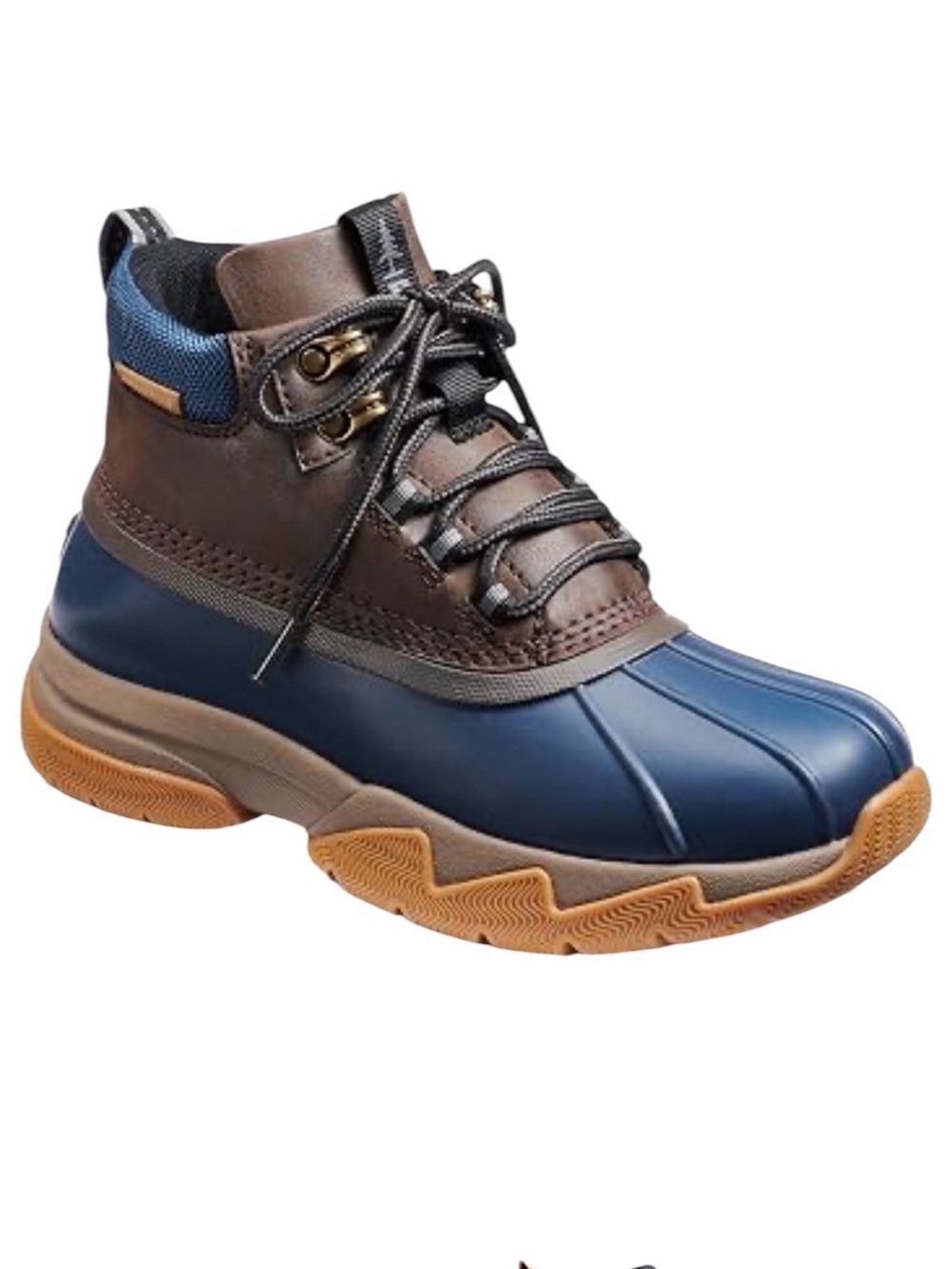 Bass Outdoor Sz 5 Field Duck Mid Boot Women’s Brown Blue Waterproof Outdoor Fall
